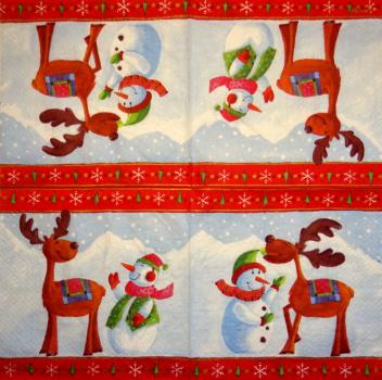 054 Snowman - 3-ply - Ambiente